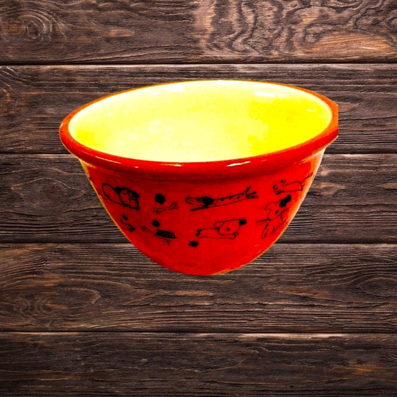 Hallmark Ceramic Set of 2-Pet Snack & People Snack Bowls - Picture 7 of 12